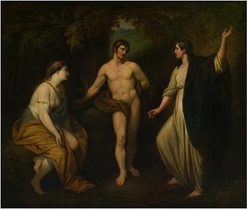 Benjamin West Choice of Hercules between Virtue and Pleasure Sweden oil painting art